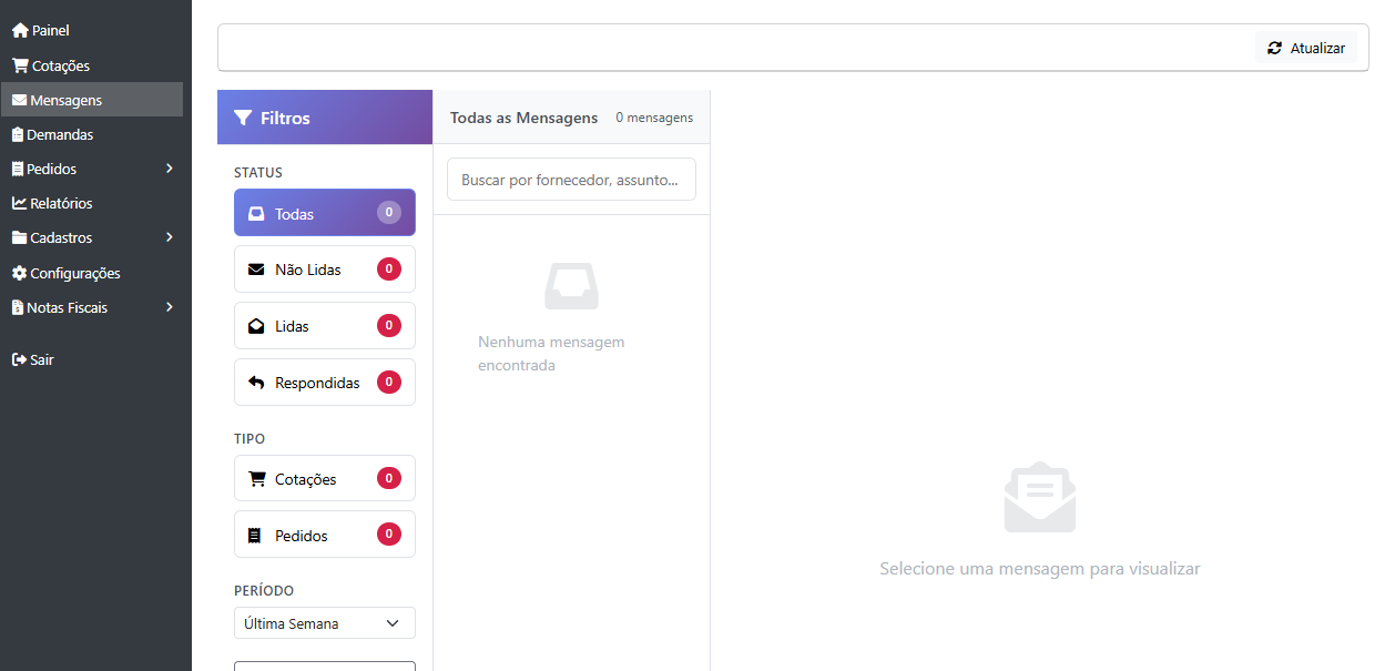 Central de Mensagens